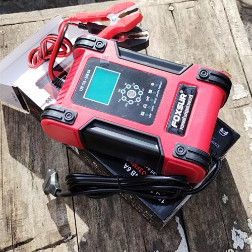 Розумний зарядний пристрій авто акумуляторів 12В-12А 24В-6А РК FOXSUR FBC122412D Вінниця - фото 6