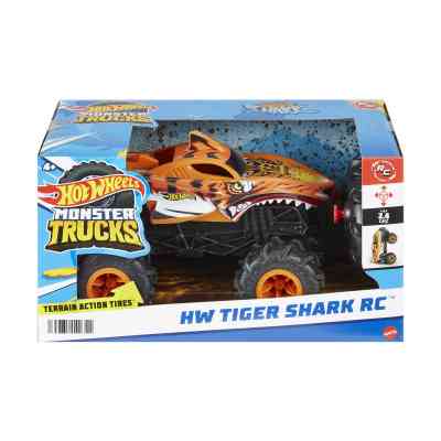 Радиоуправляемая игрушка Hot Wheels Автомодель Monster Trucks Тигроакула 1:24 (HNV03) Винница