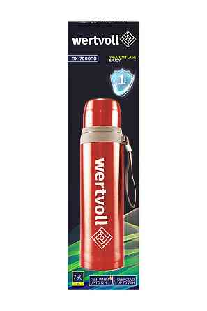 WERTVOLL Термос WERTVOLL "ENJOY" 750 мл SS червоний RX-7000RD Киев