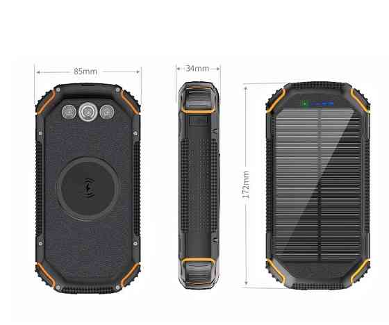 УМБ PowerBank із сонячною панеллю, повербанк КВАНТ WSC31-3 30000mAh Харків