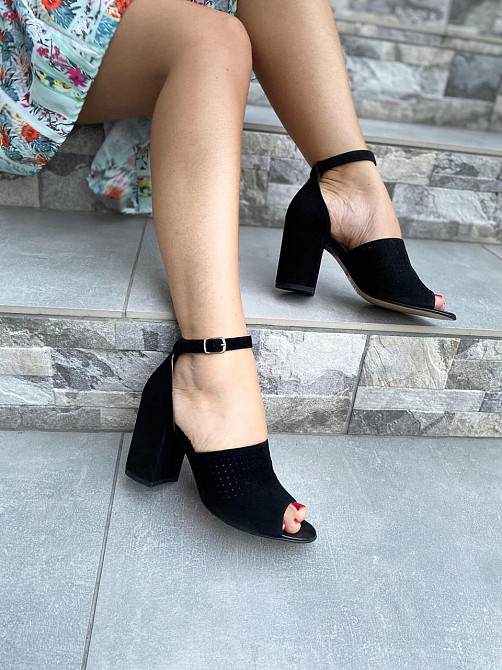 Stepter Босоніжки жіночі STEPTER 6420 чорні (літо, замша натуральна) (3788) Коломыя - изображение 2