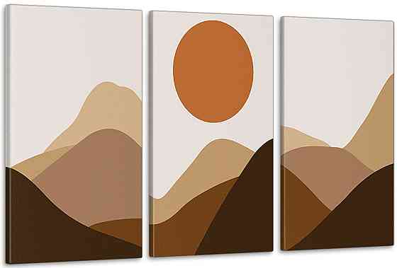 Модульна картина у вітальню/ спальню     Гірський пейзаж       ART-190_3A Київ