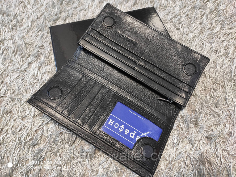 Классический мужской кожаный купюрник на магнитах Marco Coverna M 140 Киев - изображение 6