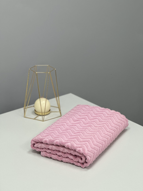 Акція! Рушник махровий Ideal Textile 100% бавовна, 70х140 см, Узбекистан рожевий Чернівці - фото 2