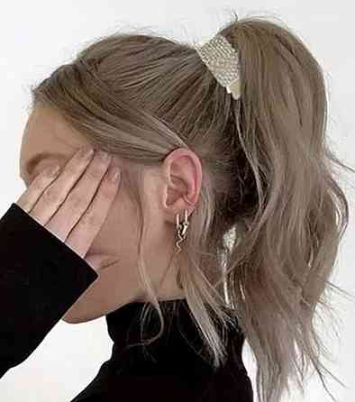 Затискач для волосся Золотистий Сміла