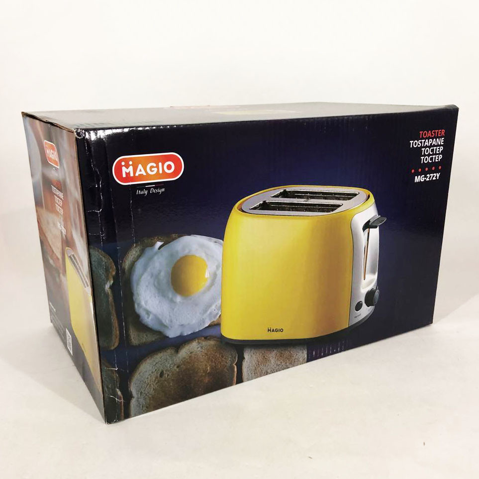 Тостер для підсмажування хліба MAGIO MG-272Y, Тостер зі ступенями підсмажування, Якісний сендвіч-тостер KP-85 Львів - фото 3