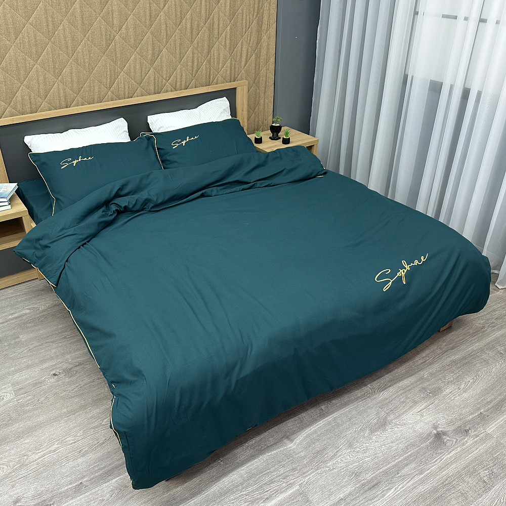 Комплект постільної білизни Сатин, Євро 200х230 Мурена (88-142) Київ - фото 2