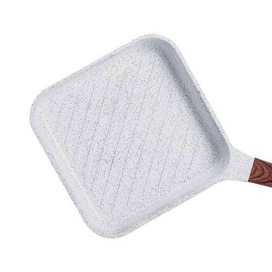 Сковорода-гриль алюмінієва, квадратна, 2,5 л, з антипригарним покриттям, 24 см MGC White HP-4-438W Коломия