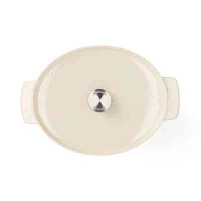 Гусятниця KitchenAid Cast Iron 30 см 5,6 л Мигдалевий крем (CC006062-001) Вінниця