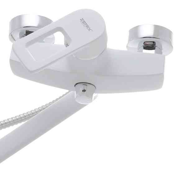 Змішувач для ванни Zerix Z2230-7 білий (ZX0359) Київ