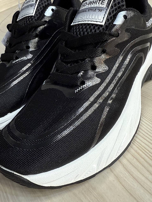 Кроссовки женские Violeta 149-62 на белой подошве текстиль сетка черные, 37, 23,5 см Киев - изображение 5