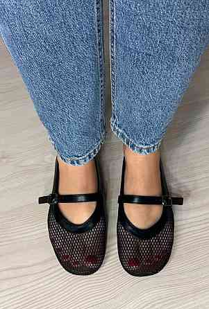Балетки жіночі Meideli 300-10 Mary Jane сітка з ремінцем чорні, 41, 26 см Київ
