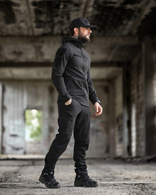 Эластичная тактический костюм agony черный НП4880 Одесса - изображение 3