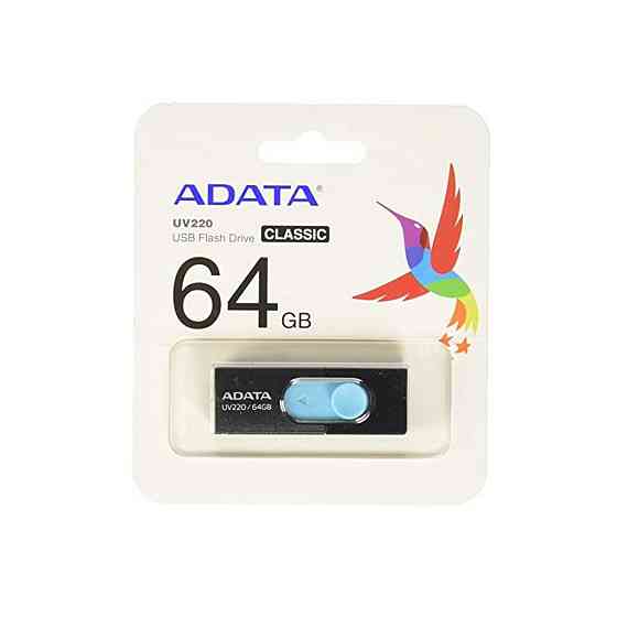 Flash A-DATA USB 2.0 AUV 220 64Gb Black/Blue Киев