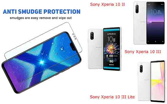Защитное стекло NeoGlass для Sony Xperia 10 II, Xperia 10 III, Xperia 10 III Lite – ультрапрозрачное и Киев