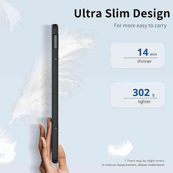 Чохол EasyAcc для Redmi Pad Pro 12.1 / Xiaomi Poco Pad 12.1 2024, захисний чохол з ультратонкої штучної шкіри з функцією підставки Дніпро
