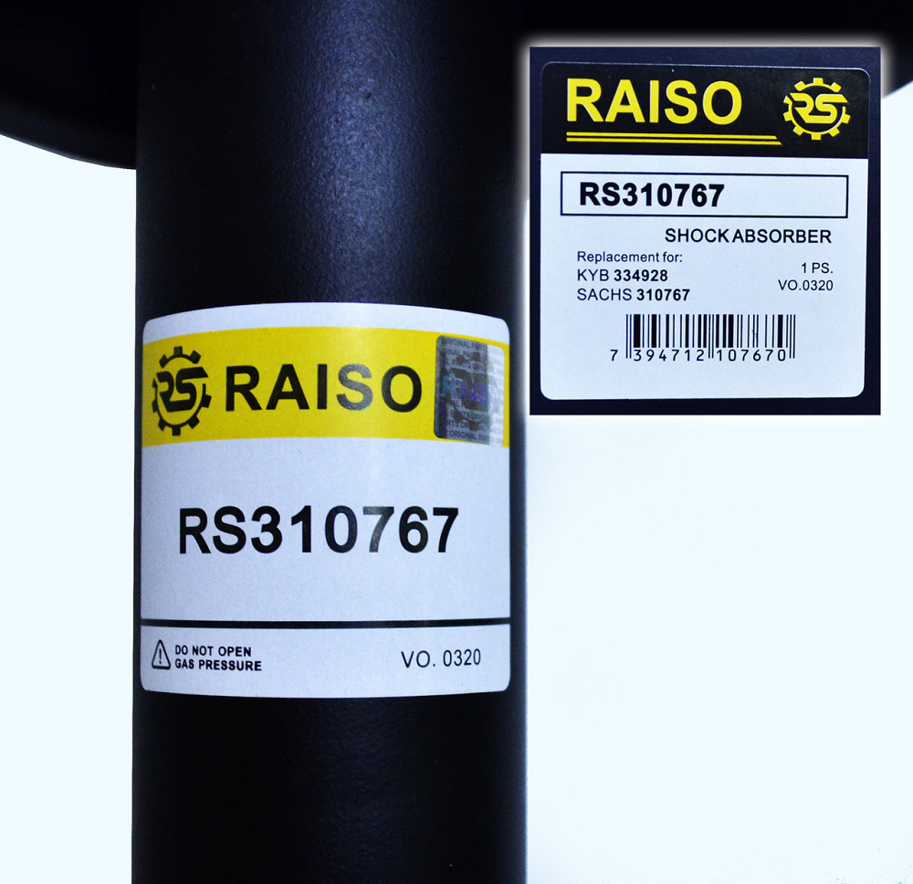 Амортизатор передний Raiso (Швеция) Фиат Скудо Fiat Scudo 1996--> #RS310767 UAPXYOT22 Ковель - изображение 2