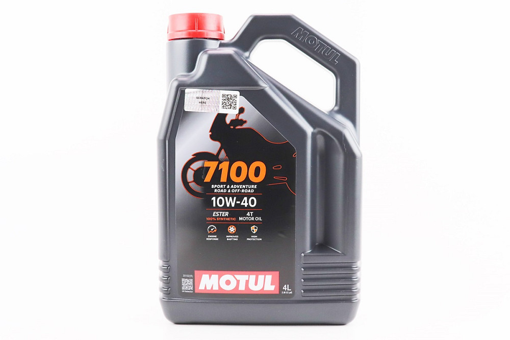 Олива 4T 10W-40 - синтетична мотоциклетна "7100 SYNTHETIC 100%", 4L Бершадь - фото 1
