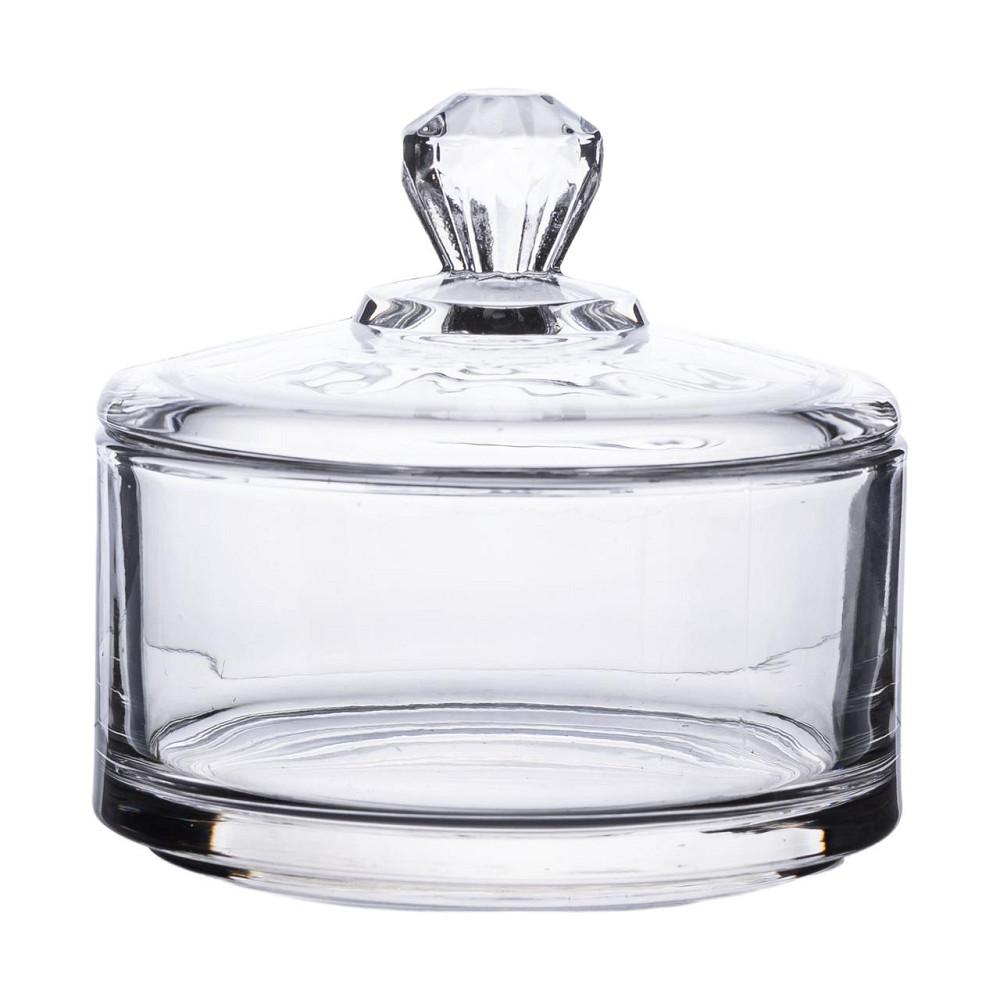 Yiwu Цукерниця з кришкою Ø 10 см скляна HP-YH-24 Коломия - фото 1