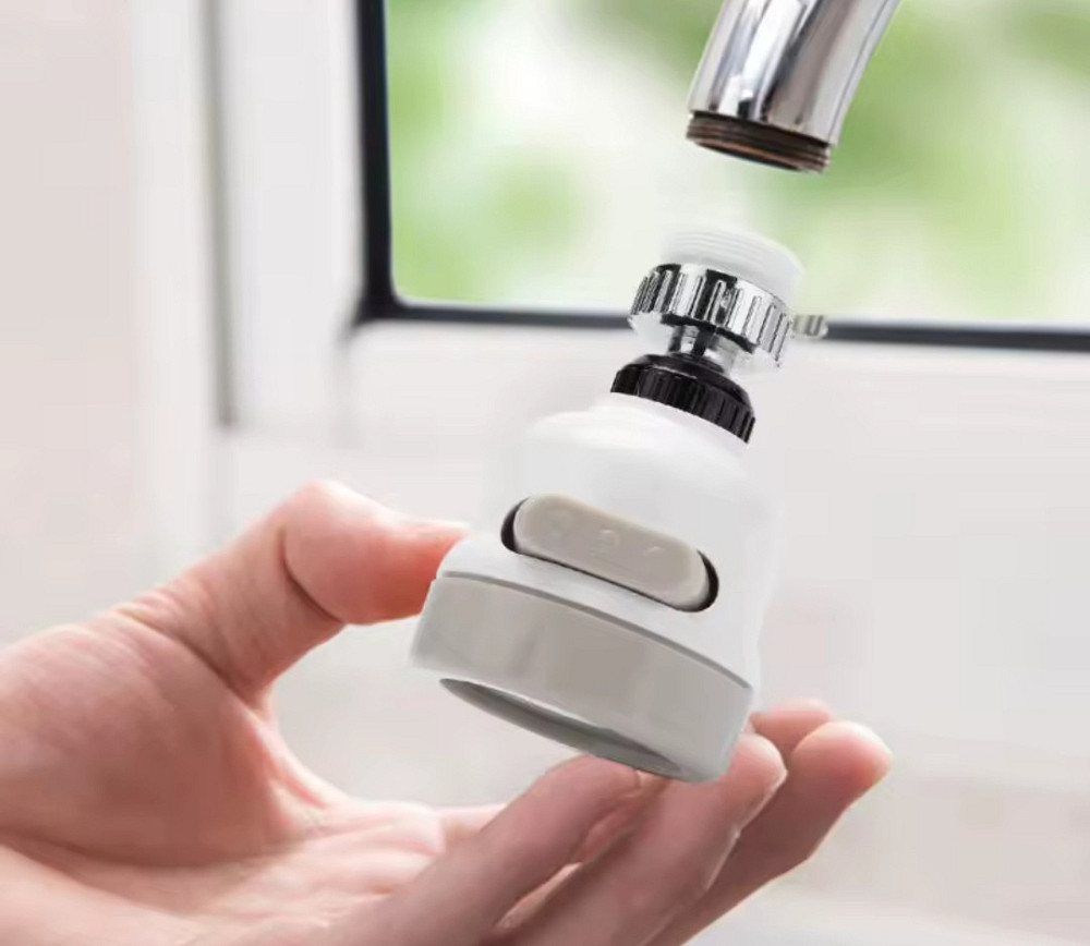 Поворотная насадка на кран распылитель для смесителя 3 режима белый Киев - изображение 6