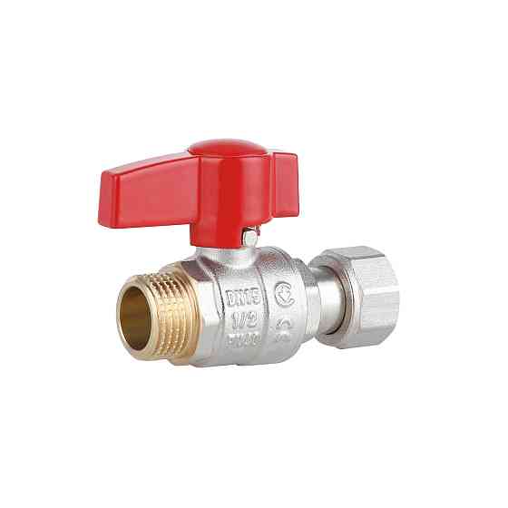 Кран кульовий Thermo Alliance Standart 1/2" ВН прямий, PN40, з накидною гайкою TAS261W15 Київ
