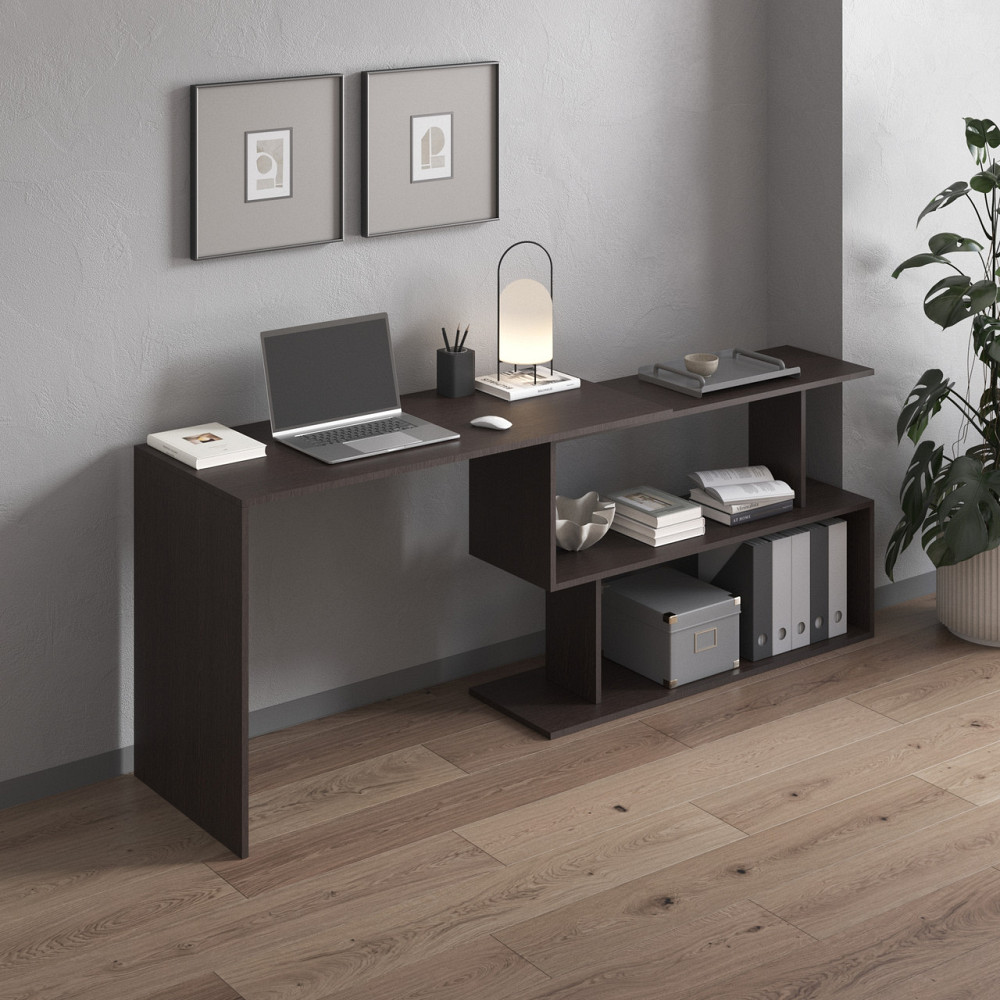 Cтол компьютерный VAYS поворотный письменный cтол трансформер M-41 Венге Темный Львов - изображение 2