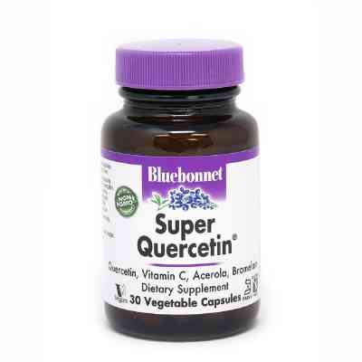 Антиоксидант Bluebonnet Nutrition Кверцетин, Super Quercetin, 30 вегетаріанських капсул (BLB-00550) Вінниця