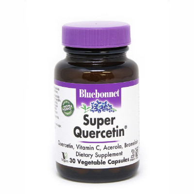 Антиоксидант Bluebonnet Nutrition Кверцетин, Super Quercetin, 30 вегетаріанських капсул (BLB-00550) Вінниця - фото 1