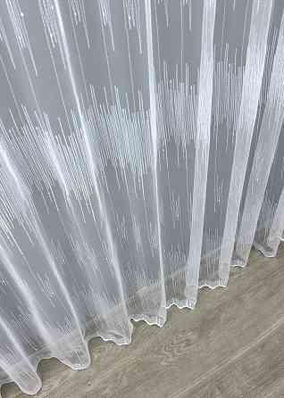 Тюль фатин с вышивкой цвет холодный белый 1730т Киев