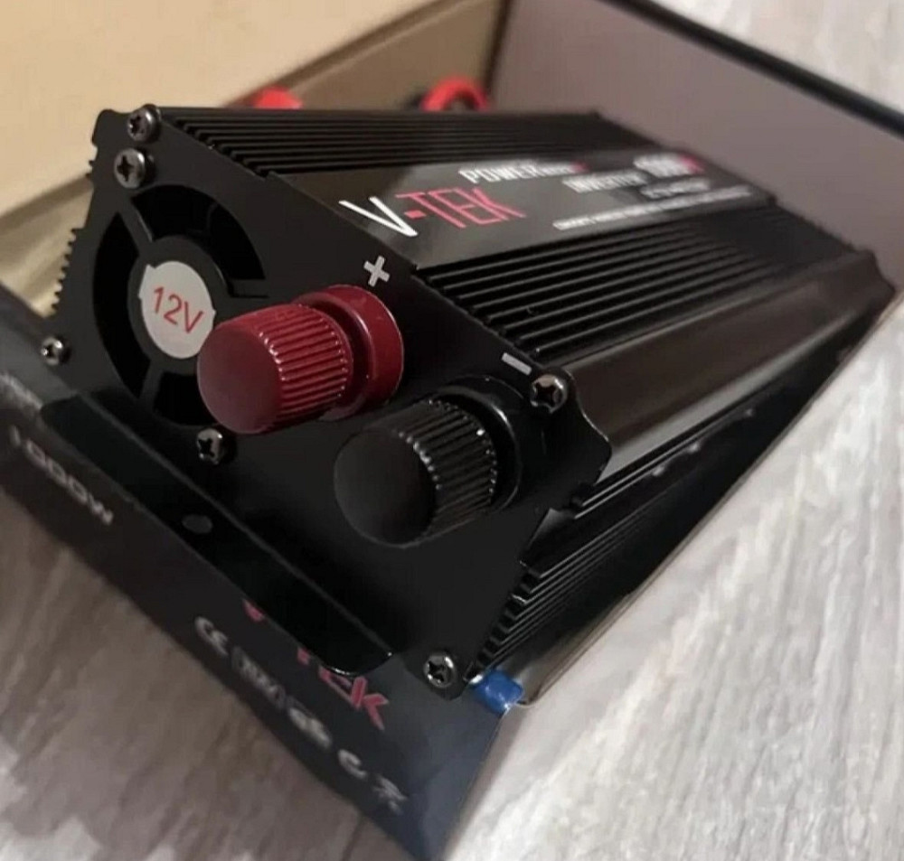 Інвертор Перетворювач напруги автомобільний V-TEK 1000W 12/220 В. Київ - фото 3