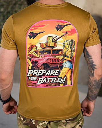Тактична футболка потовідвідна battle coyot ПП4648 Одеса - фото 4