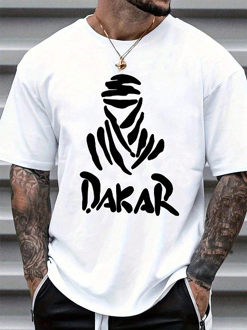 Футболка мужская с принтом 44 Белая 2634326328 Днепр - изображение 1