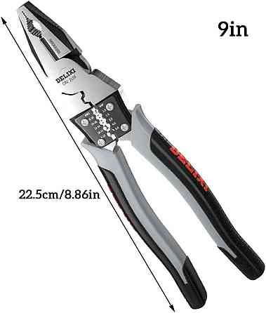 Многофункциональные универсальные диагональные плоскогубцы, пассатижи 1.5-6мм2 7