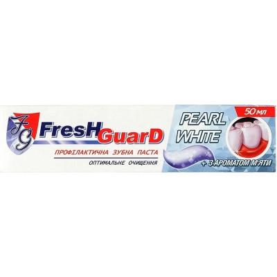 Зубная паста Fresh Guard Pearl White 50 мл (3800031751967) Винница - изображение 1