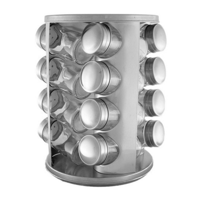 Набор баночек для специй, Подставка карусель для специй Баночка приправ с крышкой-шейкером SX-95 Львов - изображение 1