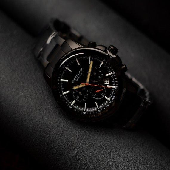 Мужские наручные часы Lee Cooper Shark (Черные) Винница - изображение 9