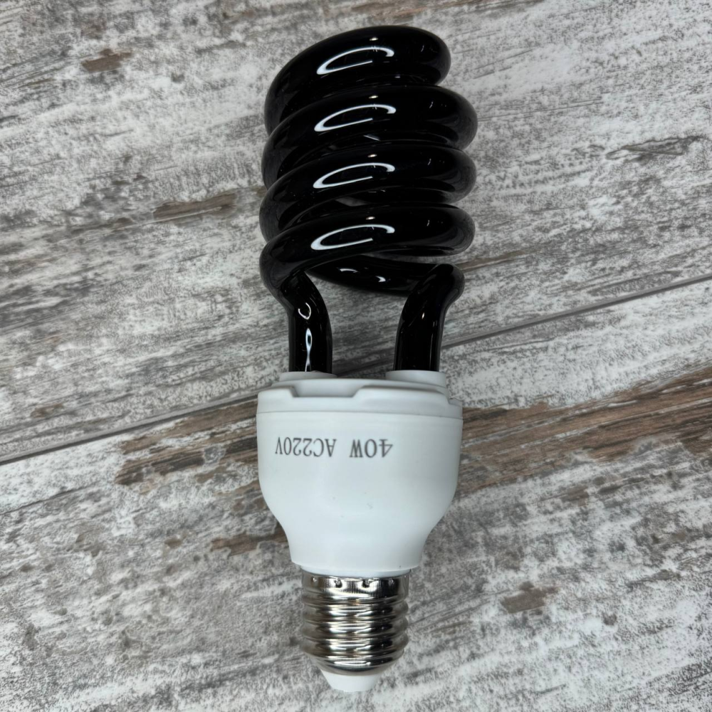 Ультрафиолетовая энергосберегающая спиральная лампа E27 220В 40Вт 365–400 нм от насекомых Киев - изображение 2