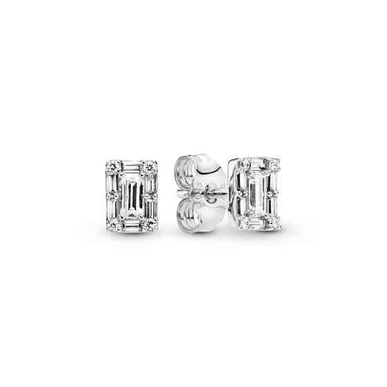 Срібні сережки Pandora "Сяючий лід" 297567CZ MasterSem Київ