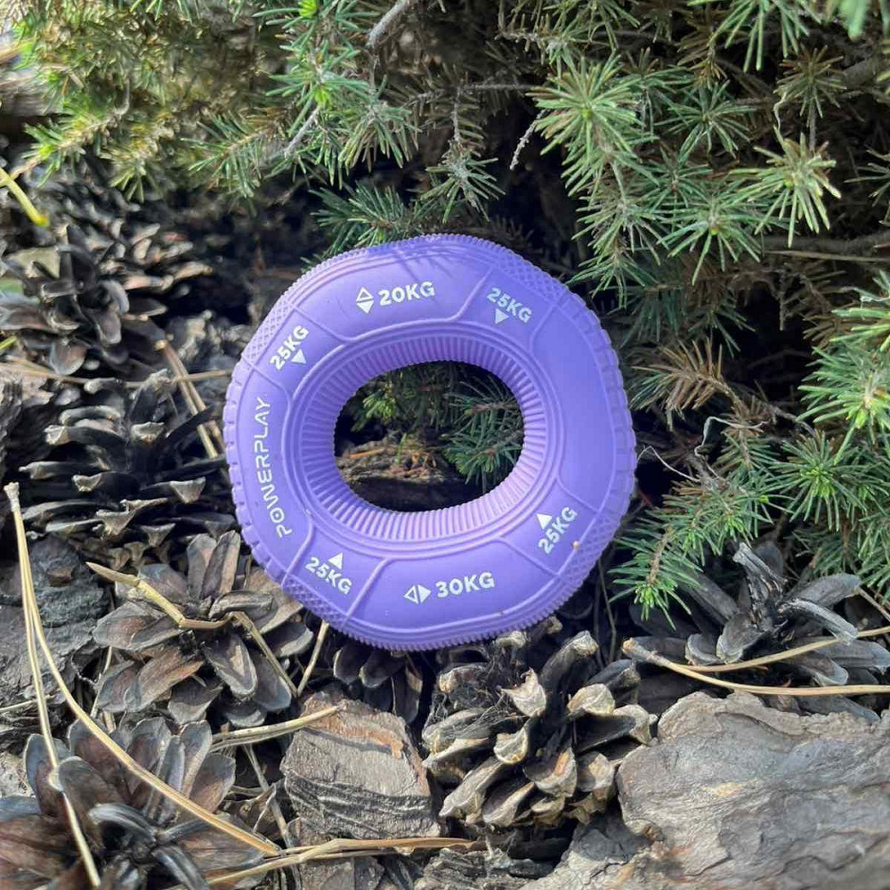 Еспандер кистьовий силіконовий PowerPlay PP-4331 Hand Grip Medium 20-25-30 кг. Фіолетовий Київ - фото 7