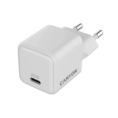 Зарядное устройство Canyon CU20C GaN 20W 1xPD EU White (CNS-CUW20C) Винница - изображение 5
