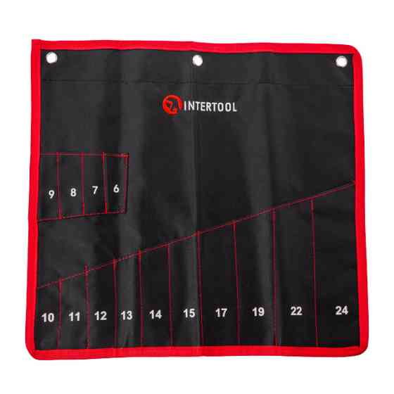 Чохол для гайкових ключів 14 кишень 430мм * 430мм INTERTOOL BX-9009 Киев