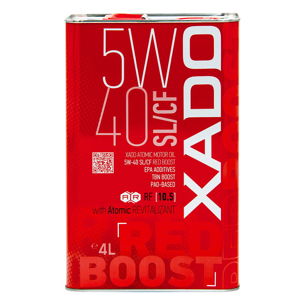 Моторное масло Xado Atomic Oil Red Boost 5W-40 4л Львов - изображение 1