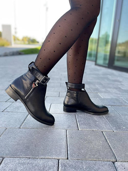 Черевики жіночі BOGATKO чорні натуральна шкіра висота 14 см (3767) 38р.39р. Коломыя - изображение 5