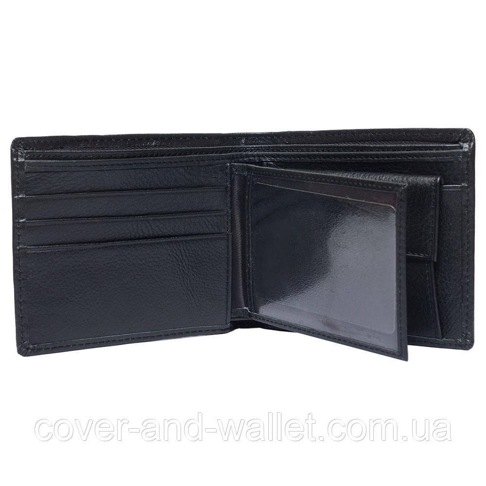 Горизонтальний чоловічий шкіряний гаманець без фіксації Marco Coverna 22-208B Київ - фото 8