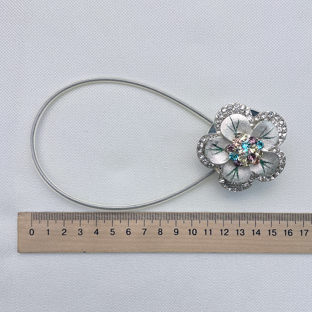 Магніти для штор та гардин "Flowers" набір 2 шт Різнокольоровий (81-233) Київ - фото 7