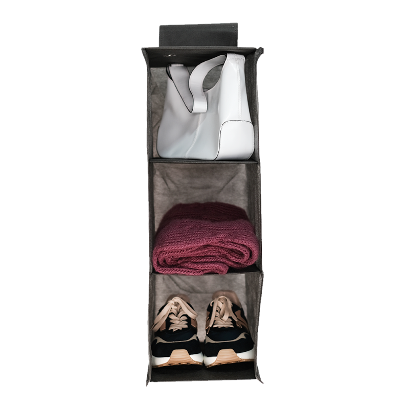 Подвесные полочки органайзер для хранения вещей 62x20x30 см M HP-M (Серый) Сумы - изображение 2