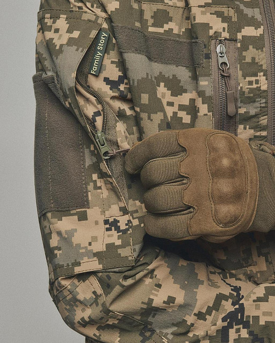 Армейская мужская демисезонная форма пиксель,водонепроницаемый тактический тактический усиленный костюм пиксел Львов - изображение 2