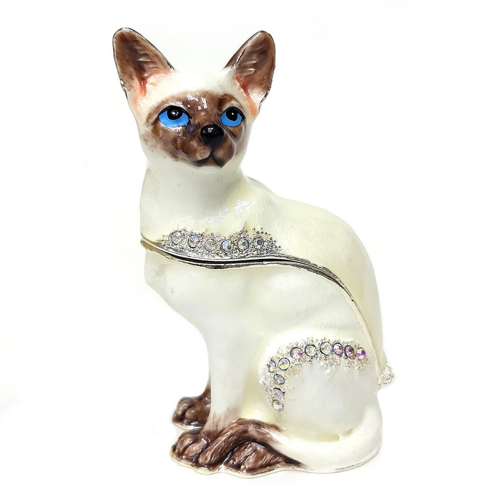 Скринька зі стразами Кішка Сіамська Київ - фото 1