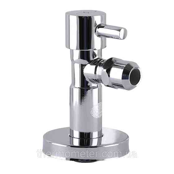 Кран полуоборотный угловой с цангой SOLOMON 1/2″х 3/8″ Lazer 7076 ( 2 шт.) Киев