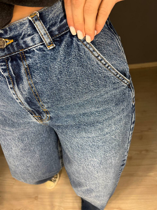 Джинсы женские Its Basic 3097 SKATER jeans свободный крой бананы широкие высокая посадка косые карманы светло-синие, светло-синий, 32, 32, 68 см, 98 с Киев - изображение 13